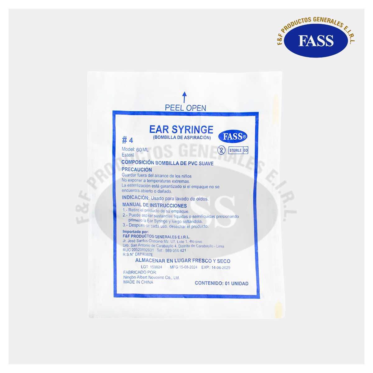 BOMBILLA DE ASPIRACION ESTERIL  N° 4